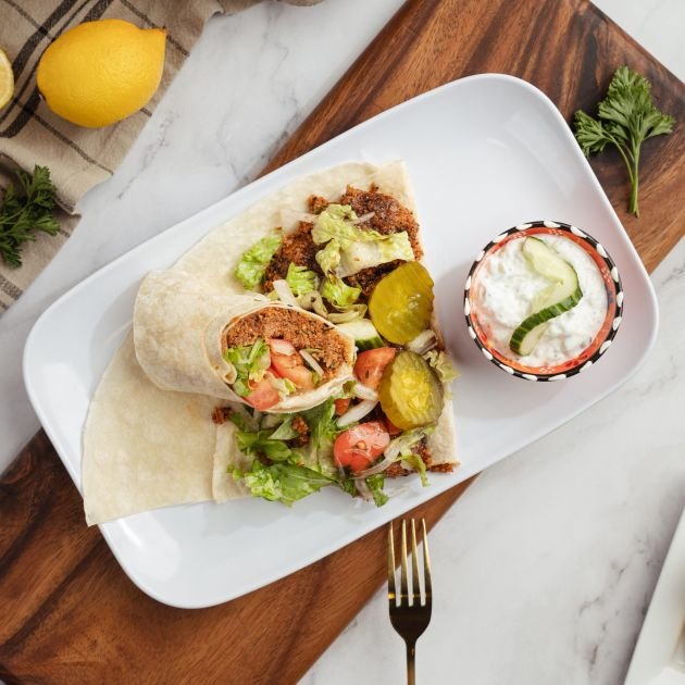 7. Vegan Spicy Wrap Platter