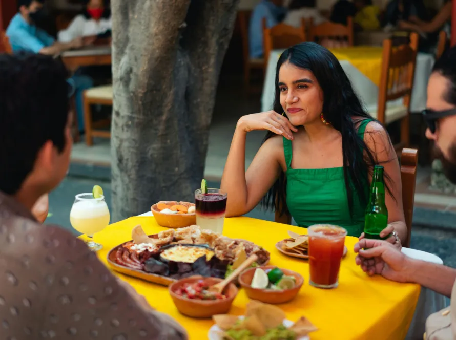 Enjoying Turkish food without feeling full.