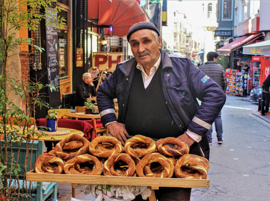 Street food in Turkey.